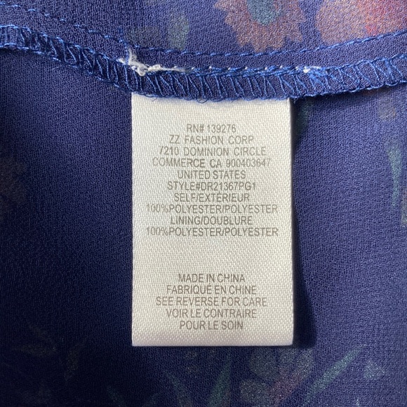 NWT DR2 by Daniel Rainn Sleeveless Floral Top Size Small - Picture 6 of 7